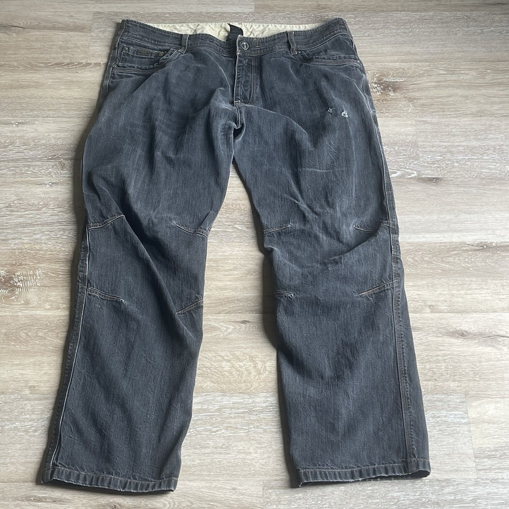 Kuhl Mens 40x32 Ryder Straight Relaxed Jeans Vintage Patina Dye Articulated Knee